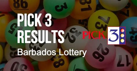 Latest & Recent Barbados Pick 3 Midday Results Latest Pick 3 Midday Results 31 January 2023 (Tuesday) 1st Prize 2nd Prize 3rd Prize First Prize Lottery. . Barbados pick 3